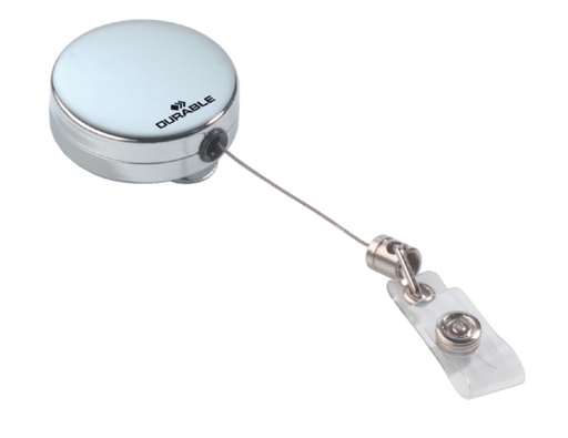 [921229] Enrouleur Durable 8225 avec bouton-pression 800mm chrome