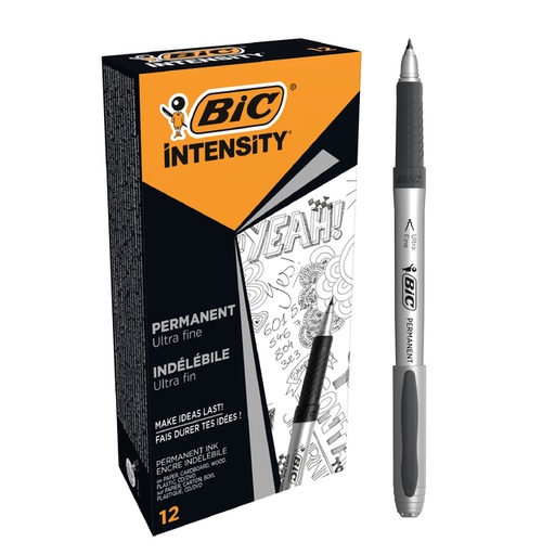 [630991] Marqueur CD BIC Intensity permanent Ultra Fin noir