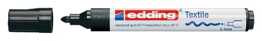 [631431] Textielmarker edding 4500 rond 2-3mm zwart