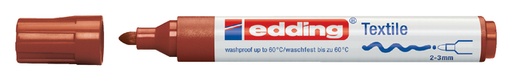 [631437] Textielmarker edding 4500 rond 2-3mm bruin