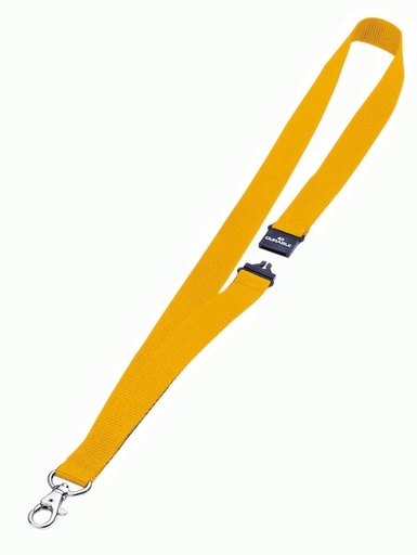 [327927] Cordon textile Durable 8137 avec mousqueton jaune