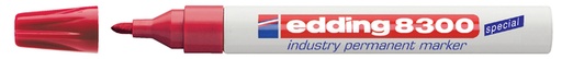 [630022] Marqueur edding 8300 Industrie ogive 1,5-3mm rouge