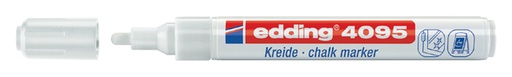 [631560] Marqueur craie edding 4095 ogive 2-3mm blanc