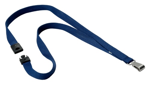 [921209] Cordon textile Durable 8127 avec mousqueton bleu foncé 10 pièces