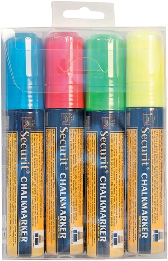 [631296] Krijtstift Securit SMA-720 blok ass 7-15mm blister à 4 stuks