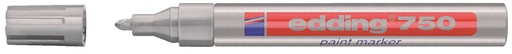 [630430] Marqueur peinture edding 750 à base d'huile 2-4mm argent
