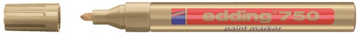 [630435] Marqueur peinture edding 750 à base d'huile 2-4mm or