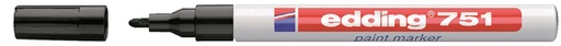 [630461] Marqueur peinture edding 751 à base d'huile 1-2mm noir