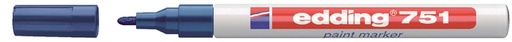 [630463] Marqueur peinture edding 751 à base d'huile 1-2mm bleu