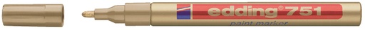 [630465] Paintmarker edding 751 op oliebasis 1-2mm goud