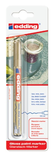[630219] Viltstift edding 780 lakmarker rond 0.8mm goud blister à 1 stuk