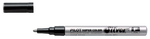 [631350] Viltstift PILOT Super Color lakmarker fijn zilver