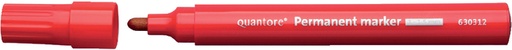 [630312] Marqueur Quantore Permanent pointe ogive 1-1,5mm rouge
