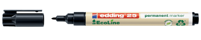 Marqueur edding 25 EcoLine ogive 1mm noir