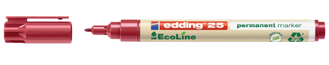 Marqueur edding 25 EcoLine ogive 1mm rouge