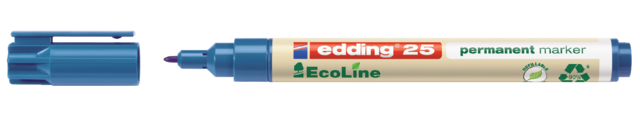 Marqueur edding 25 EcoLine ogive 1mm bleu