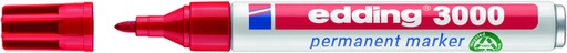 [630002] Marqueur edding 3000 ogive 1,5-3mm rouge