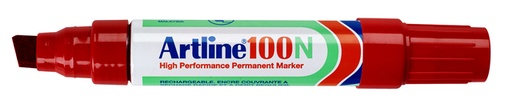 [630522] Marqueur Artline 100 biseauté 7,5-12mm rouge