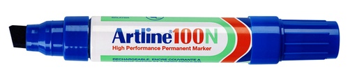 [630523] Marqueur Artline 100 Pointe biseautée 7,5-12mm bleu