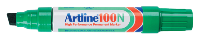 Marqueur Artline 100 pointe biseauté 7,5-12mm vert