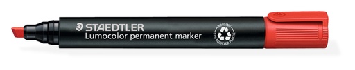 [631372] Viltstift Staedtler Lumocolor 350 permanent schuin rood