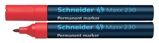 [635172] Marqueur permanent Schneider Maxx 230 ogive 1-3mm rouge