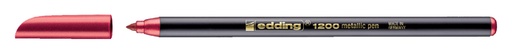 [632542] Fineliner edding 1200 072 fijn metallic rood