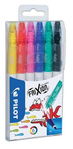 [631331] Feutre PILOT FriXion Colors Medium assorti 6 pièces