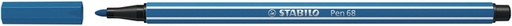 [633183] Feutre STABILO Pen 68/41 Medium bleu foncé