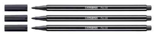 [633181] Viltstift STABILO Pen 68/46 medium zwart