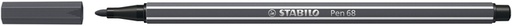 [633351] Feutre STABILO Pen 68/97 Medium gris très foncé