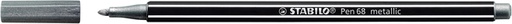 [633256] Feutre STABILO Pen 68/805 Metallic Medium argent