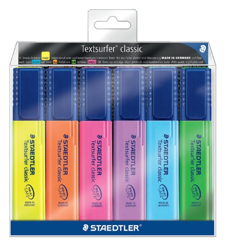 [635236] Markeerstift Staedtler 364 Textsurfer assorti 6 stuks