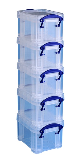 [394578] Boîte de rangement Really Useful 0,14L 90x65x55mm 5 pièces