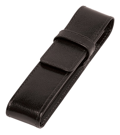 [751084] Etui stylos 321 Cuir de Buffle 1 case noir