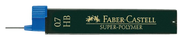 Potloodstift Faber-Castell 0.7mm HB super-polyme koker à 12 stuks
