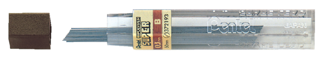 Potloodstift Pentel 0.3mm zwart per koker B
