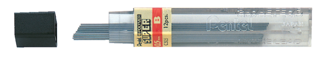 Potloodstift Pentel 0.5mm zwart per koker B