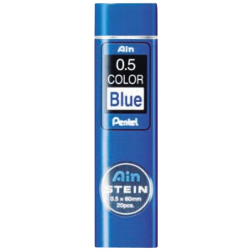 [713453] Mine Pentel HB 0,5mm bleu tube 12 mines