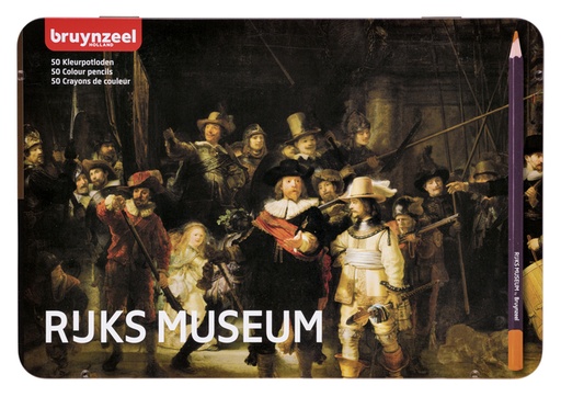[640043] Kleurpotlood Bruynzeel Rijksmuseum Rembrandt set á 24 stuks assorti