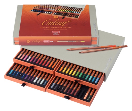 [640374] Crayons de couleur Bruynzeel Design boîte luxueuse 48 couleurs