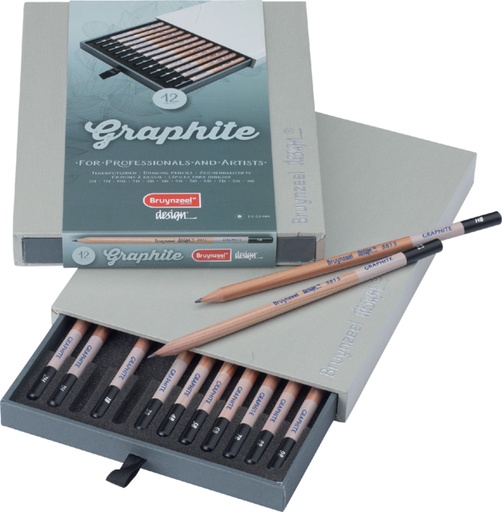 [640117] Crayon graphite Bruynzeel Design 8815 12 duretés