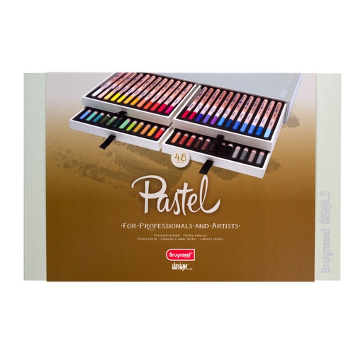 [640027] Crayon pastel Bruynzeel Design set 48 pièces assorti