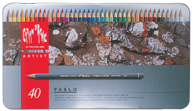 Crayons de Couleur Caran d’Ache Pablo 40 pièces assorties
