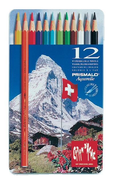 Crayon de couleur Caran d’Ache Prismalo 12 pièces assorti