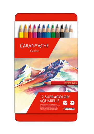 [710712] Kleurpotloden Caran d'Ache Supracolor 12 stuks assorti
