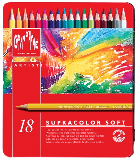 [710718] Kleurpotloden Caran d'Ache Supracolor 18stuks assorti