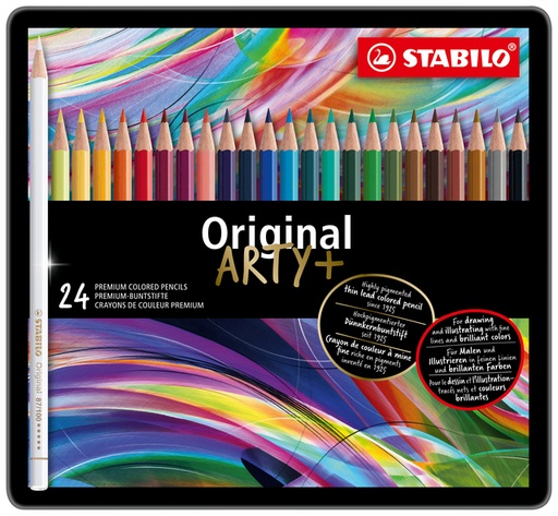 [640495] Crayon de couleur STABILO 8774 Original Arty assorti boîte 24 pièces