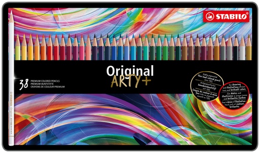[640496] Kleurpotloden STABILO 8778 Original Arty assorti blik à 38 stuks