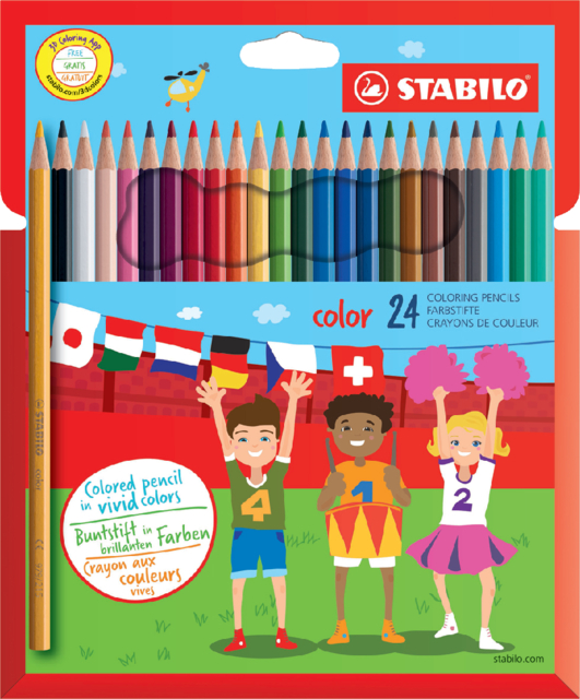 Kleurpotloden STABILO Color 979 kartonnen etui à 24 kleuren